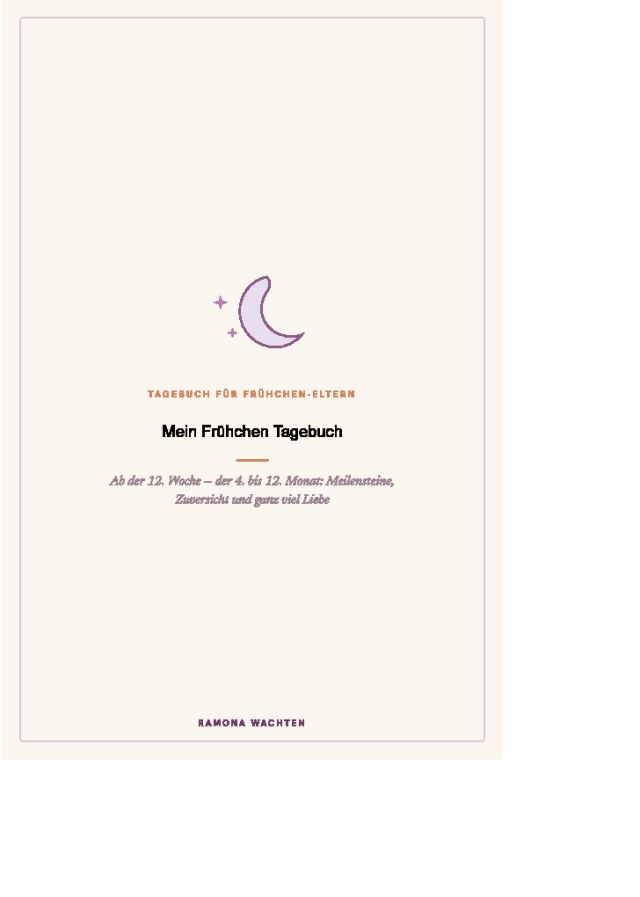 Cover von Mein Frühchen Tagebuch – Wie du wächst und wie wir wachsen